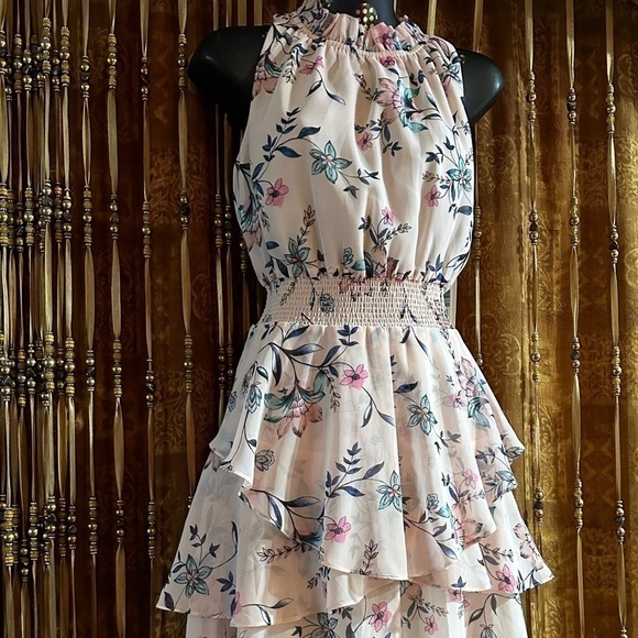 ELIZA J Ruffle Easter Floral Midi  Barbie DRESS BY ELIZA J Size 12 NWT - Picture 10 of 17